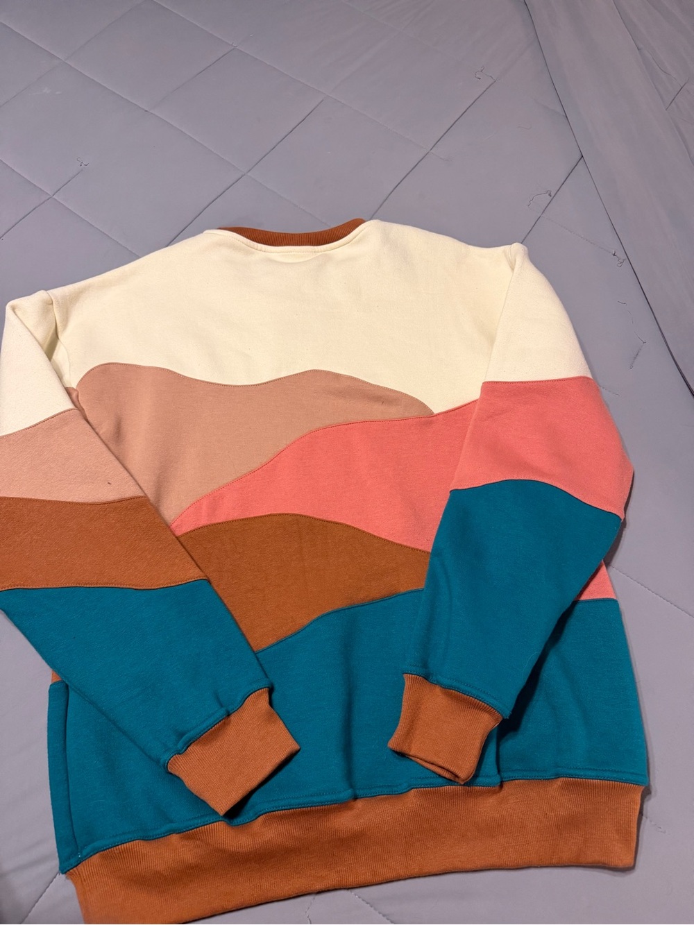 Colorblock Sunset Crewneck Sweater - Webers Resupply - Picture 3 of 3